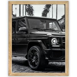 G Wagon Dreams: 11x14 Framed Poster - Luxury SUV Garage Decor for Car Enthusiasts - Iconic Off-road Vehicle Art for Man Caves, Car Repair Shop, and Gift for Auto Enthusiasts