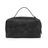 Londo Two Compartment Genuine Leather Travel Bag - Unisex (Black)