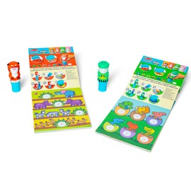 Melissa & Doug Sticker Wow!™ Dinosaur and Tiger Bundle: 2 Activity Pads, 2 Sticker Stampers, 600 Stickers