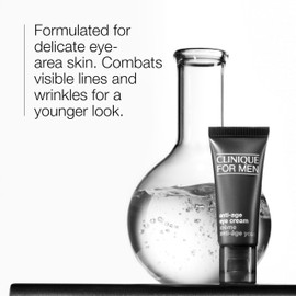 Clinique For Men Anti-Age Eye Cream Moisturizer | Hydrating + Brightening, Mini Travel Size, 0.5 Fl Oz