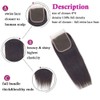 TOOCCI 3 Bundles with Lace Closure, Straight Hair Bundles with