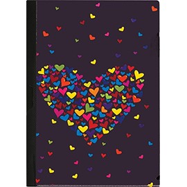 CENTRUM A4 PP Heart Design Clip File