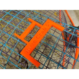 Unbranded Blue / Stone Crab Clam Floating Gauge Measure Tool Caliper  5 Inch 6 Orange