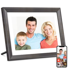 Frameo Digital Picture Frame WiFi 10.1 inch IPS Touch Screen HD Display,16GB Storage, Auto-Rotate,Easy Setup to Share Photos or Videos via Frameo APP