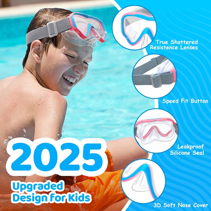 Vvinca Children's diving goggles with fabric strap