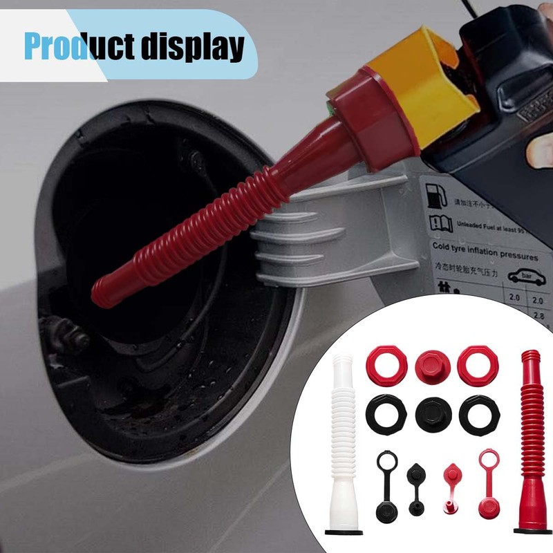LAINLOY Gas Can Spout Replacement Kit, Flexible Pour Nozzle, Compatible