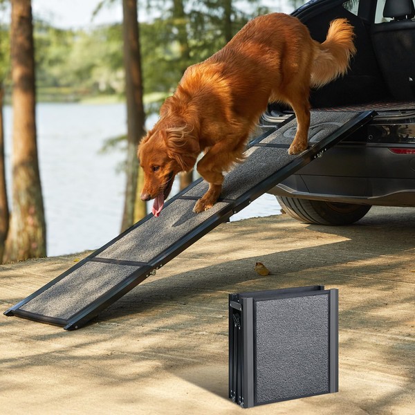 PetThem Upgraded Dog Ramp for Car 71'' X-Long & 19.7"
