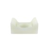 100pk Cable Tie Screw Mount Base 17.8x12.7x8.2mm - Natural