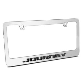 iPick Image for Dodge Journey in 3D on Mirror Chrome Metal License Plate Frame