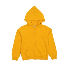 Leveret Kids Zipper Sweat Hoodie Mustard 6 Year