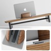 amesoba Walnut Laptop Stand (Walnut, Single Storage)