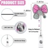 3PCS Cute & Funny Nurse Badge Reel Set, Pink Retractable