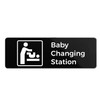 Baby Changing Station Sign, Durable ABS Plastic with Full Adhesive