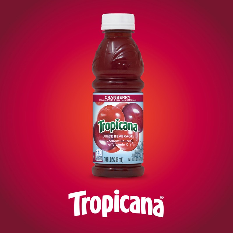 Tropicana Cranberry Cocktail Juice, 10 Ounce (Pack of 24)