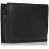 Buxton Men's Emblem Double Id Billfold Wallet, Black, One Size