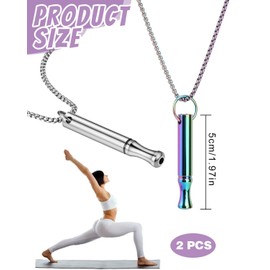 MYGLOAR 2 PCS Atemketten, Rauchfrei-Halskette, Raucherentwöhnungshilfe, Rauchfrei-Halskette, Original Raucherentwöhnungs-Halskette, Achtsamkeitskette, Raucherentwöhnungs-Atemkette （Silber + Farbe）