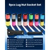 Lug Nut Socket Set 1/2" Drive Impact Half Size Thin