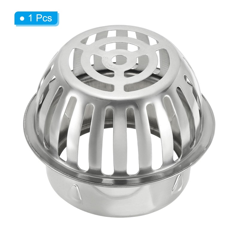 PATIKIL Dome Gutter Guard Filter, 304 Stainless Steel Downspout Strainer,