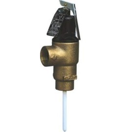 Cash Acme 3/4 Inch FVX-5C Female Inlet Commercial Temperature and Pressure Relief Valve, Brass Plumbing Fitting, 23256-0150