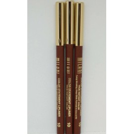 Milani Color Statement True Instant Color Lipliner NEW unsealed #10 Cocoa, 3X.