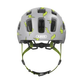 ABUS Youn-I 2.0 bike helmet - with light for children, teenagers and young adults - for girls and boys - grey, size M