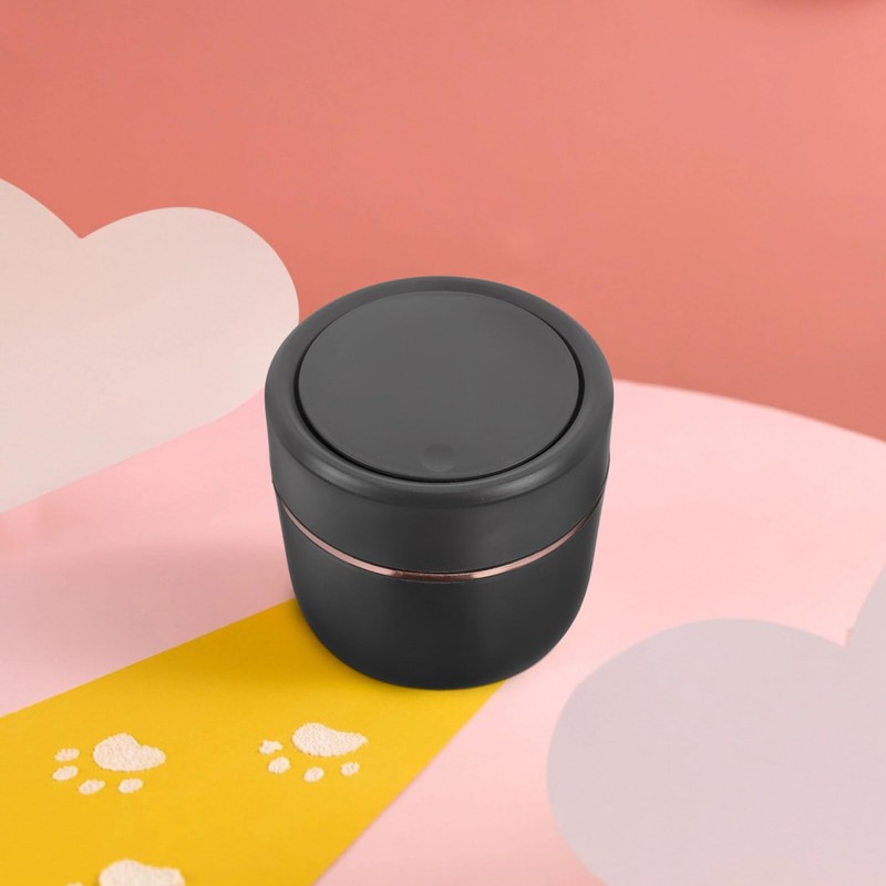 STOBOK Mini Trash Can with Lid,small Garbage Can Tiny Plastic