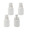 E-Simpo 4pcs Gx23 to E26/E27 Lamp Base Holder Socket Adapter,