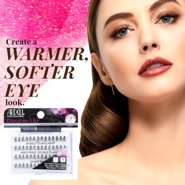 Ardell False Eyelashes Double Up Individuals Knot-Free Short Brown 4 Pack