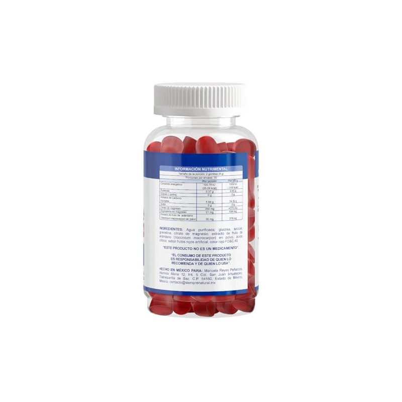 Gomitas de V-CIMA con Citrato de Magnesio con Extracto de