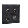 Rocker Switch Panel 3 Gang LED Waterproof DC12V‑24V with Display