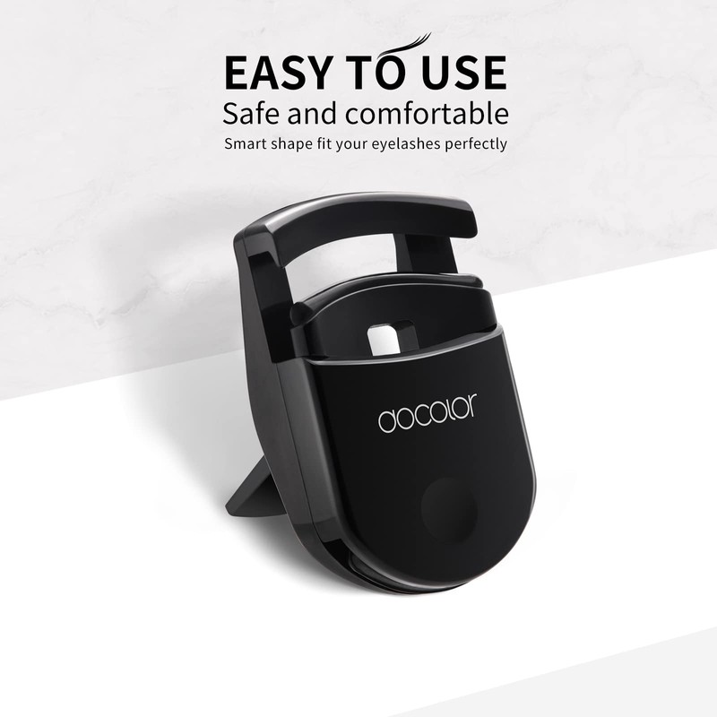 Docolor Eyelash Curler Portable Lash Curler with 1 Silicone Refill