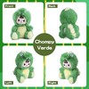 Plush Figure Toys, Plush Toys with Vinyl Face Green Dinasour