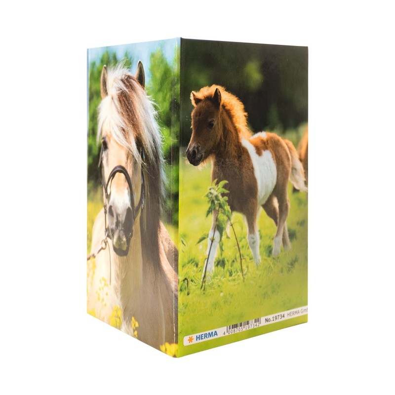 HERMA 19734 Pencil Holder with Horse Motif, Foldable, Sturdy Cardboard,