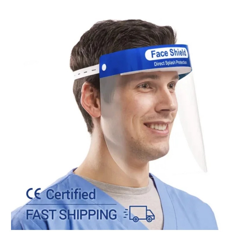 Mask Pro 10-Pack Safety Full Face Shield Reusable FaceShield Clear