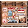 A5 Sticker Sheet Monaco Landmarks Vinyl Stickers - Monte Carlo