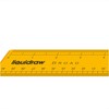 Liquidraw Ruler 30cm 12" Broad Transparent Orange Inches & Cm