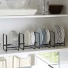 MINGFANITY 2PCS Plate Holders Organizer, Metal Dish Storage Dying Display