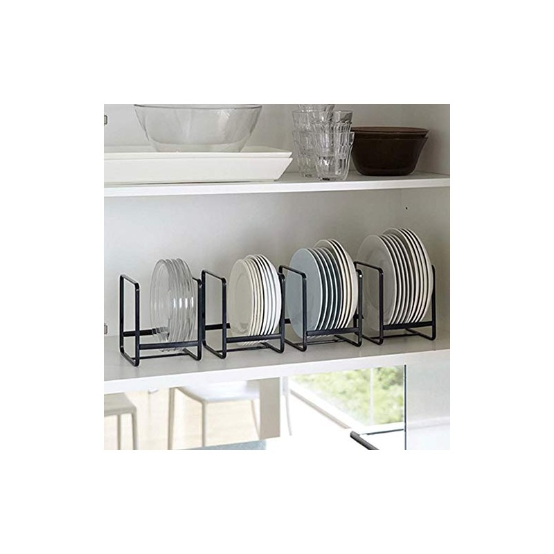 MINGFANITY 2PCS Plate Holders Organizer, Metal Dish Storage Dying Display