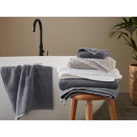 Coyuchi Cloud Loom Organic Towels, Bath Towel - Steel Blue (27" x 54")