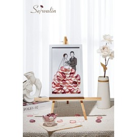 Serwalin 300Pcs Rose Petals Flower Petals Silk Rose Petals for Weddings Peach Pink Petals for Flower Girl Basket Aisle Runner Bridal Shower