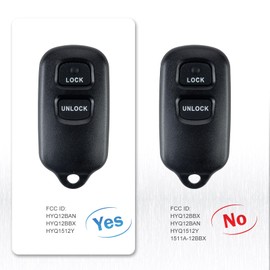BestKeys 3-BTN Car Key Fob Keyless Entry Remote Control Fits for Toyoto Compatible with 2004-2006 Tundra 2001-2005 rav4 2001-2003 Prius HYQ12BAN HYQ12BBX HYQ1512Y (2)
