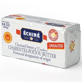 Echire AOC French Unsalted Butter Bar - 8.8 oz / 250 g (Pack of 2) - GUARANTEED OVERNIGHT