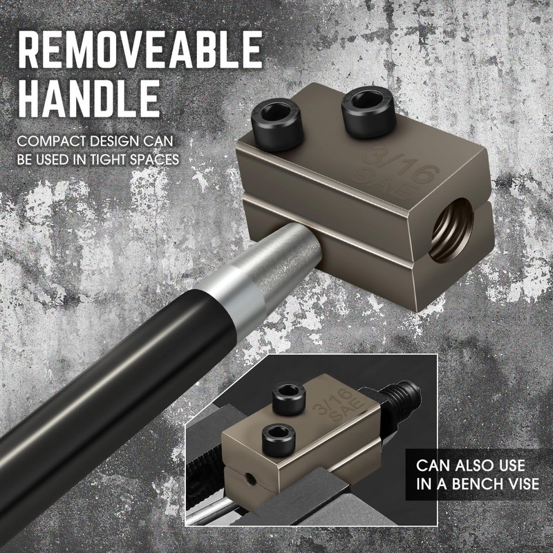DNA MOTORING 3/16 in SAE Brake Line Double Flaring Tool,