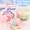 Pink Green Cat's Paw Butter Slime Kit, with Fun Cat's