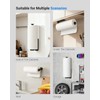 Paper Towel Holder Under Cabinet, One-Handed Tear, Wall Mount, Adhesive,