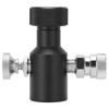 G1/2-14 CO2 Refill Adapter Connector Black Soda ASA Release Valve