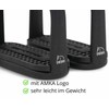 Children's Plastic Stirrups Compositi 10 cm Black