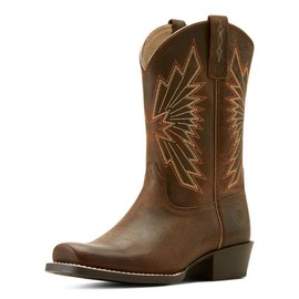 ARIAT Youth Decatur Western Boot, Honey Bee, 2