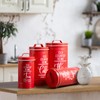 DAYYET Red Canisters for Kitchen Counter, Airtight Kitchen Canisters for