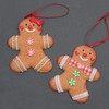 SHATCHI Christmas Tree Hanging Decorations Traditional Gingerbread Cookie Couple Man